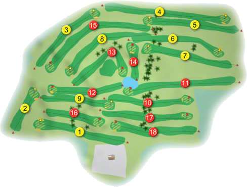 Butter Mountain Golf Course Layout