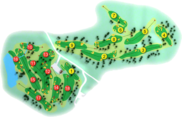 Monkstown Golf Course Layout