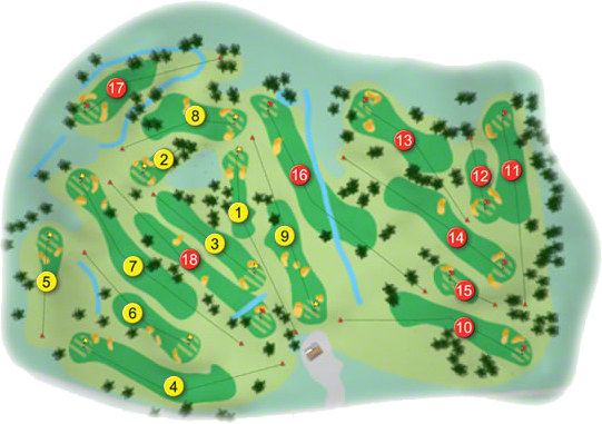 Mullingar Golf Course Layout