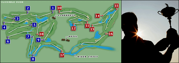 The K Club Palmer North Course Golf Course Layout